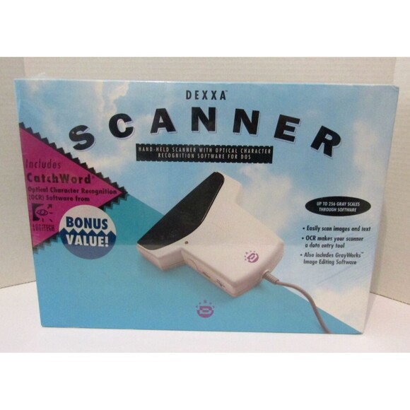 Dexxa Handheld Scanner Vintage 92 Deadstock Sealed Box Includes Editing Software - Picture 1 of 3